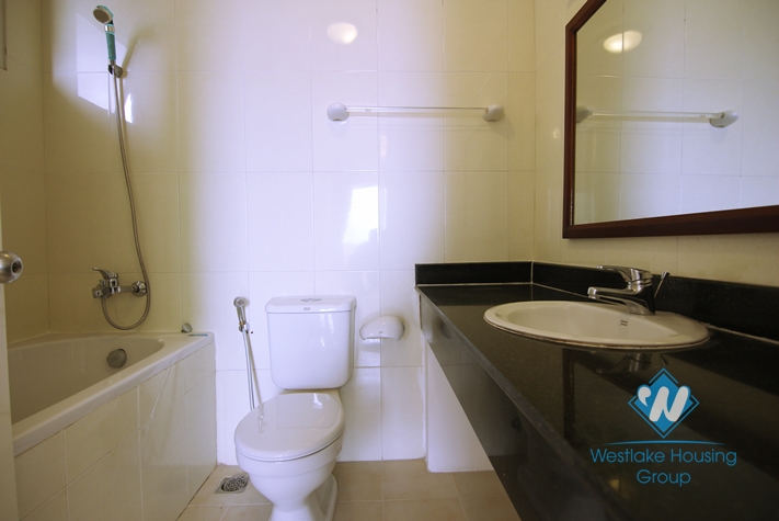 Unfurnished 4 bedrooms apartment for rent in E building, Ciputra, Hanoi 